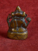 Ganesha miniatuur oud brons India compacte stijl
