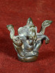 Bronzen Ganesha miniatuur met vier armen