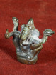 Bronzen Ganesha miniatuur met vier armen