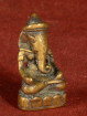 Ganesha miniatuur in meditatiehouding – brons