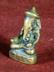 Ganesha miniatuur in meditatiehouding – brons