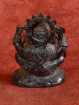 Miniatuur Ganesha Brons Donkerbruine Patina Met Attributen