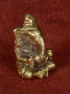 Miniatuur Ganesha – zittende vorm in brons