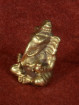 Miniatuur Ganesha – zittende vorm in brons