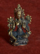 Groene Tara – Tibetaans boeddhabeeldje in brons