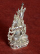 Miniatuur Green Tara brons verzilverd