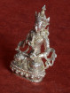 Miniatuur Green Tara brons verzilverd