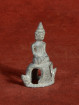 Klein spelter Antiek Boeddhabeeldje – Lanna naga-troon