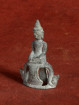 Klein spelter Antiek Boeddhabeeldje – Lanna naga-troon