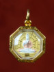 Tweezijdig amulet van Boeddha op bagua bi-color
