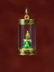 Emerald Boeddha in koker 18K goud