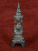 Laotiaans altaaramulet van brons – zittende Boeddha