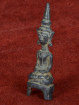 Laotiaans altaaramulet van brons – zittende Boeddha