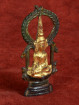 Phra Chiang Rung Boeddha onder Bodhiboom in brons
