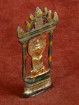 Miniatuur Boeddha in huis der juwelen – Shan stijl brons