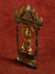 Miniatuur Boeddha in huis der juwelen – Shan stijl brons