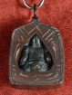 Bronzen Ganesha Amulet met Bodhiblad Achterzijde