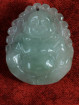 Jade hanger 2 zijdige Happy-Boeddha reliëf
