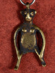 Nagaland tribal hanger brons vrouwelijke figuur amulet