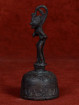Bronzen tempelbel met Hanuman