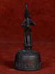 Bronzen tempelbel met Hanuman