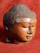 Hoofd van Boeddha Djati-teak