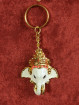 Gouden Sleutelhanger Met Ganesha Olifantenhoofd Oranje