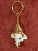 Gouden Sleutelhanger Met Ganesha Olifantenhoofd Oranje