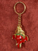 Gouden Sleutelhanger Met Ganesha Olifantenhoofd R-Groen