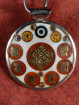 Mandala Amulet – Witmetaal Brons Yin Yang Symbool