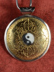 Mandala Amulet – Witmetaal Brons Yin Yang Symbool