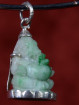 Exclusieve Jade Ganesha Hanger in zilver