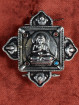 Tibetaanse Ghau Broche/Hanger/doosje – Muntzilver