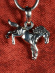 Zilveren hanger springend paard handgemaakt