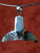 Hanger walvisstaart abalone met 925 zilver