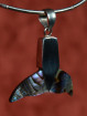 Hanger walvisstaart abalone met 925 zilver