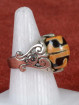 Ring met draaibare Dzi kraal