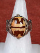 Ring met draaibare Dzi kraal