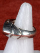 Design ring met fluoriet edelsteen.
