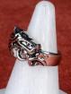Biker Ring met wolf