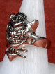 Biker Ring met Japans Demon Hannya Masker.