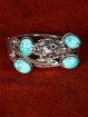 Sterling zilveren armband met turquoise en drakenmotief
