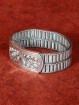 Zilveren armband met bloemmotief 