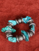 Armband met turquoise natuurstenen