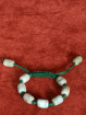 Verstelbare armband met jade kralen