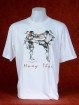 Muay Thai T-Shirt "Mon Yan Luk" van Human Fighting, Anusha Saisuk design, wit