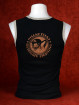 Muay Thai tanktop "Mon Yan Luk" van Human Fighting, Anusha Saisuk design, zwart