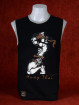 Muay Thai tanktop "Wai Khruh" van Human Fighting, Anusha Saisuk design, zwart