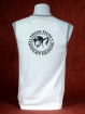 Muay Thai tanktop "Sila Kratob" van Human Fighting, Anusha Saisuk design, wit