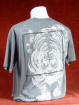 Exclusief T-shirt met Chinese tijger lichtgrijs. XL